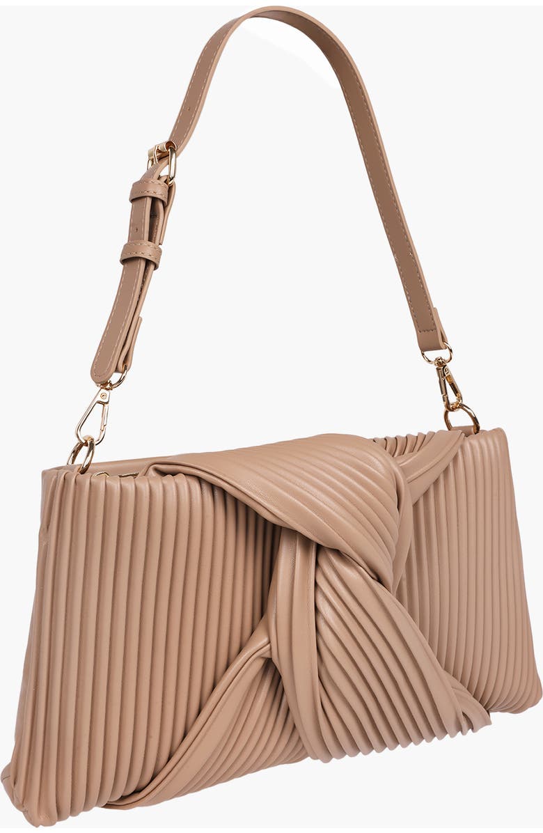 JASON WU Pleated Knot Clutch, Alternate, color,