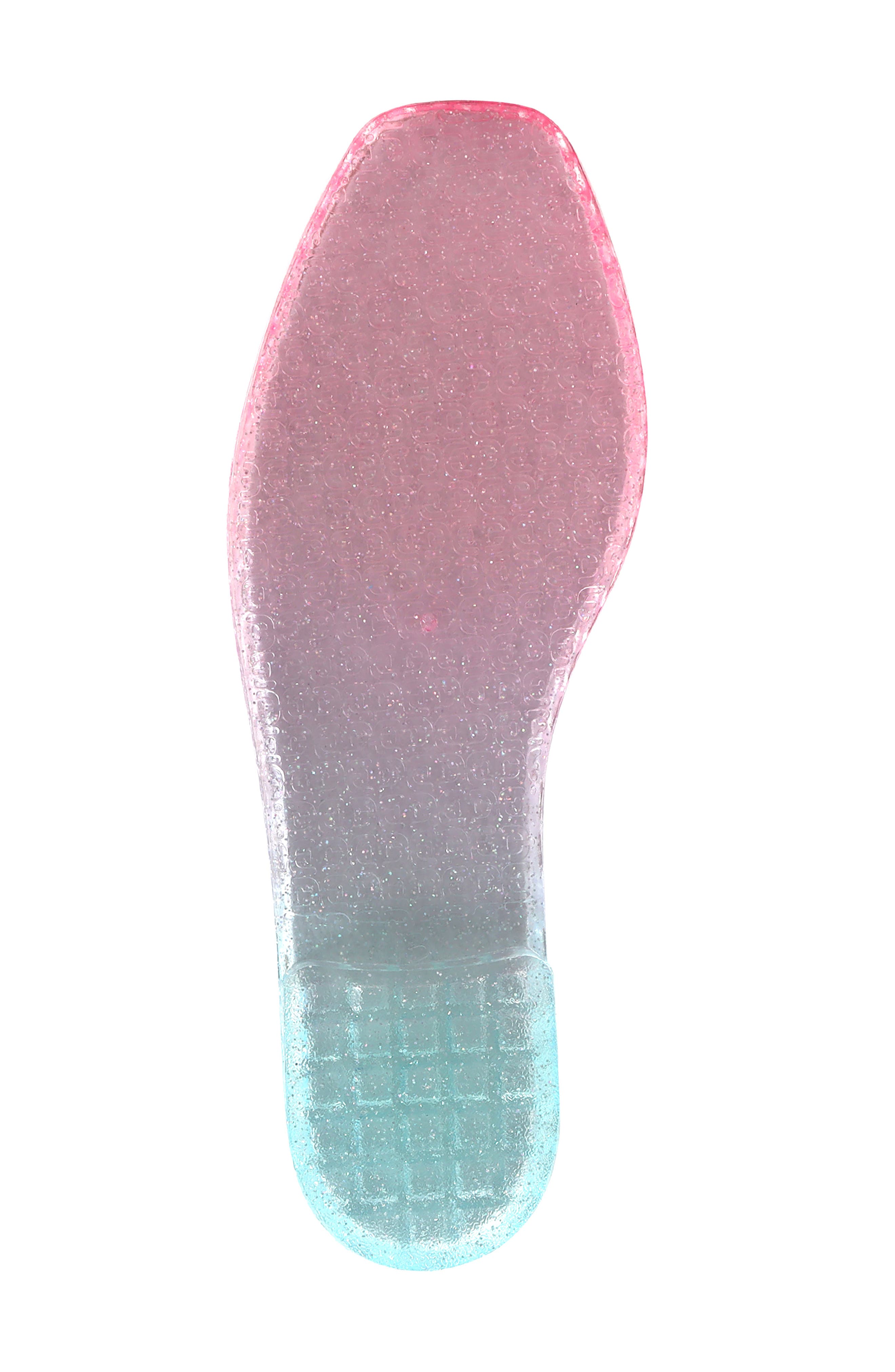 Esquire Kids' Quinn Jelly Mary Jane Flat, Alternate, color, Ombre Glitter