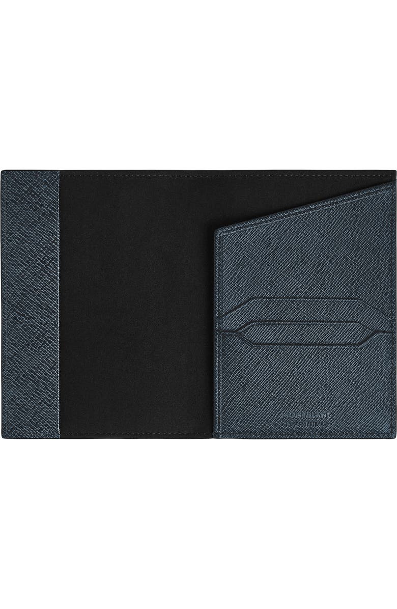 Montblanc Sartorial Leather Passport Case, Alternate, color,