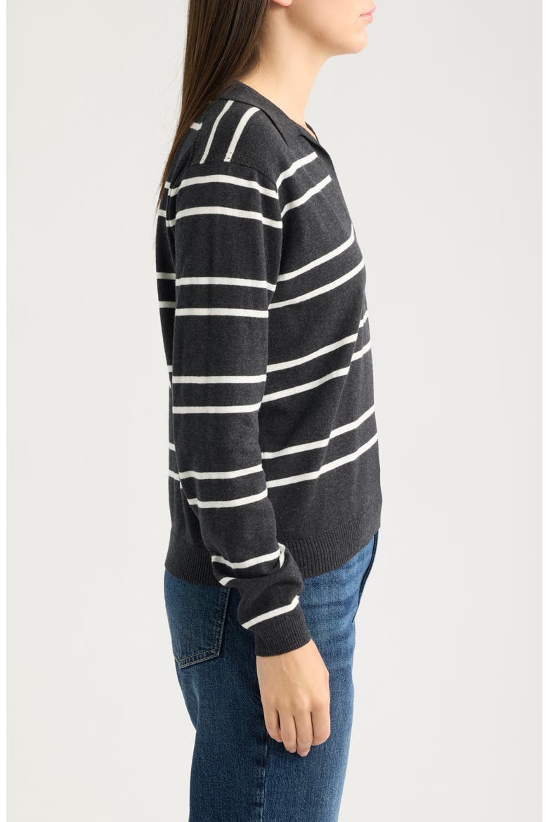 Stripe Sweater, Alternate, color, GRAPHITE STRIPE