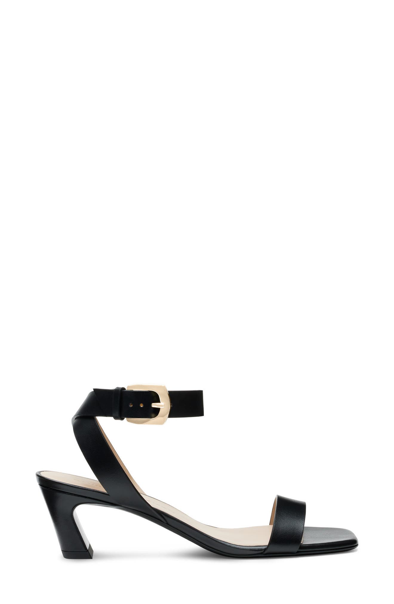 Stuart Weitzman Sai Sandal 50, Alternate, color, Black
