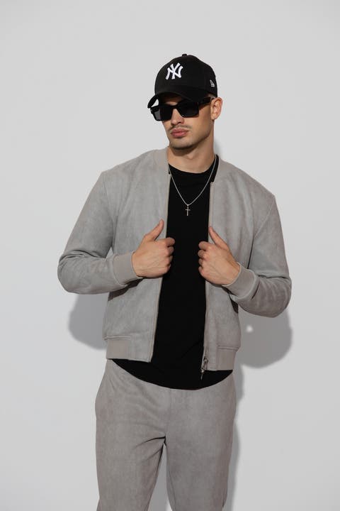 Maverick Suede Bomber Jacket