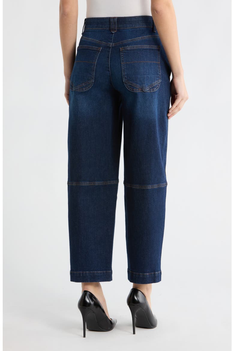 Relaxed Fit Barrel Leg Jeans, Alternate, color, INDIGO