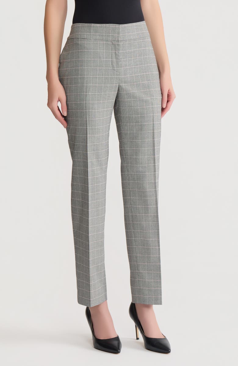 KASPER Flat Front Slim Pants, Alternate, color, 