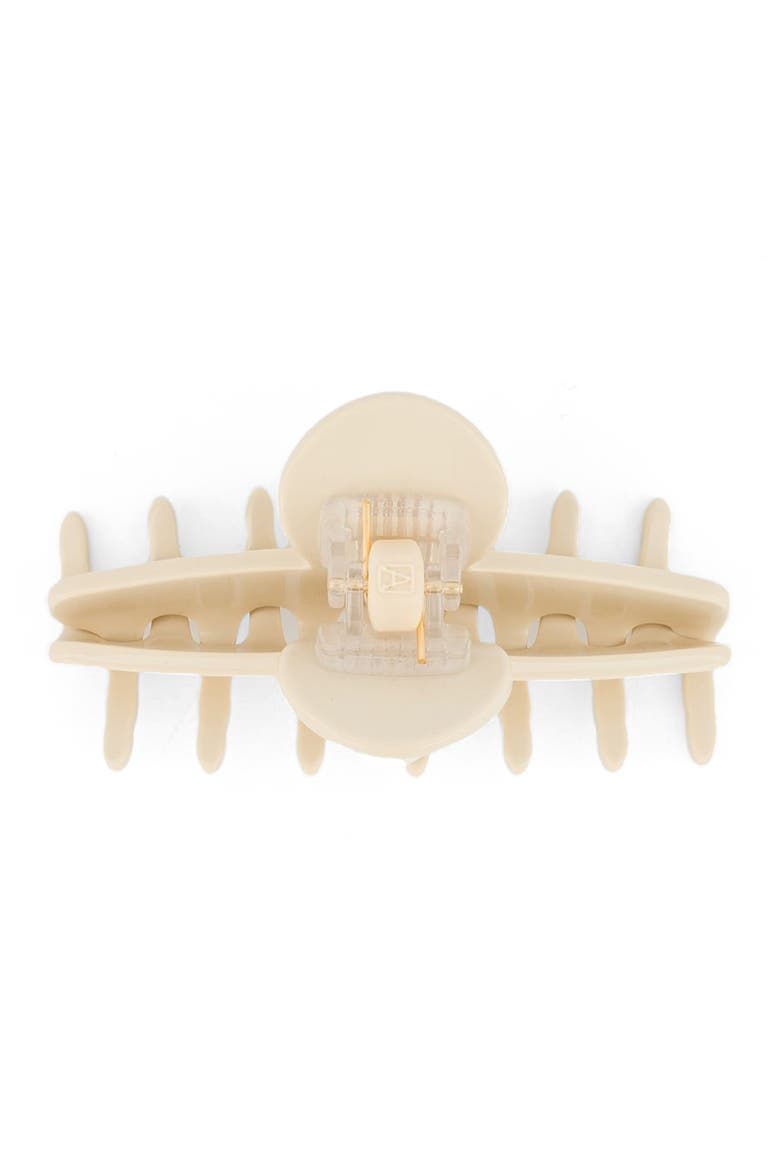 Blanche Acetate and Pearl Hair Claw Clip, Alternate, color, Beige