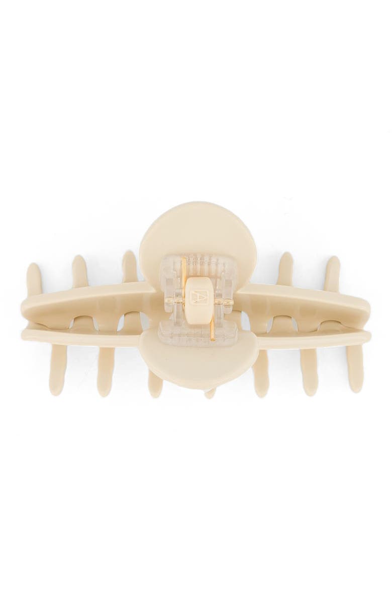 Alexandre de Paris Blanche Acetate and Pearl Hair Claw Clip, Alternate, color, Beige