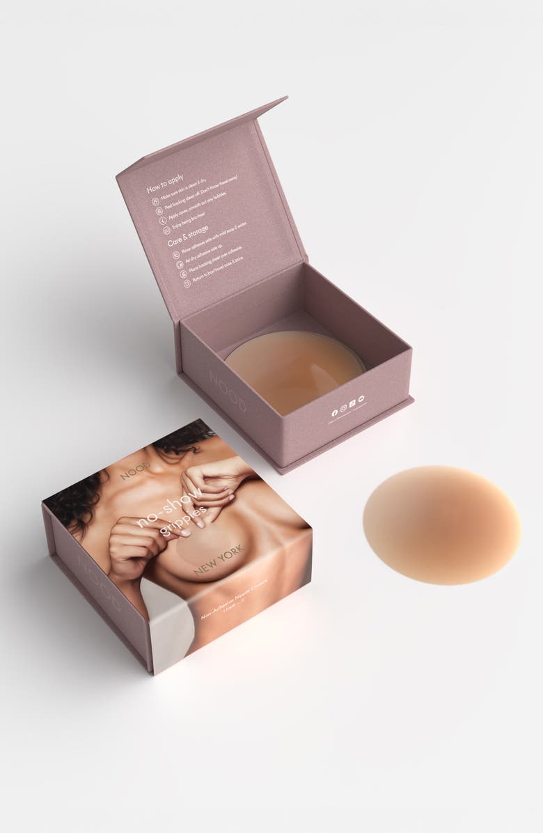 NOOD No-Show Grippies<sup>®</sup> Reusable Round Nipple Covers, Alternate, color, No. 5 Soft Tan
