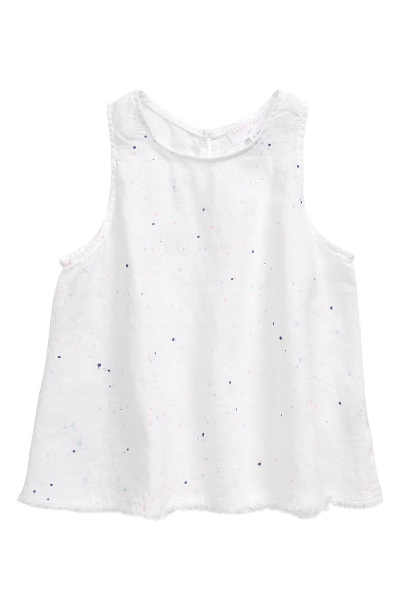 Bella Dahl Splatter Print Linen Top, Main, color, 