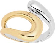 ATHRA LUXE Modern Muse Two-Tone Bypass Open Ring