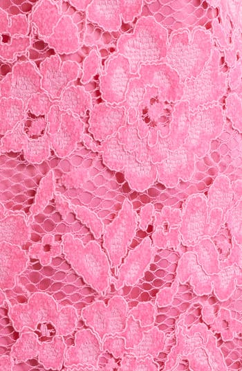 Issa Mock Neck Lace Cocktail Dress