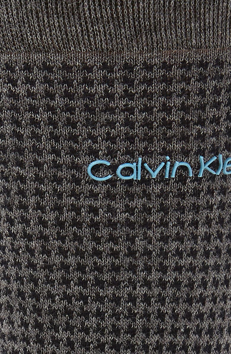 Calvin Klein Houndstooth Socks, Alternate, color,
