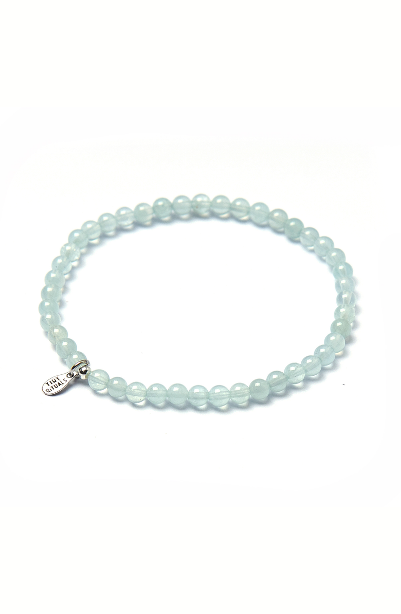 Tiny Rituals Aquamarine Energy Bracelet, Main, color, Light Blue