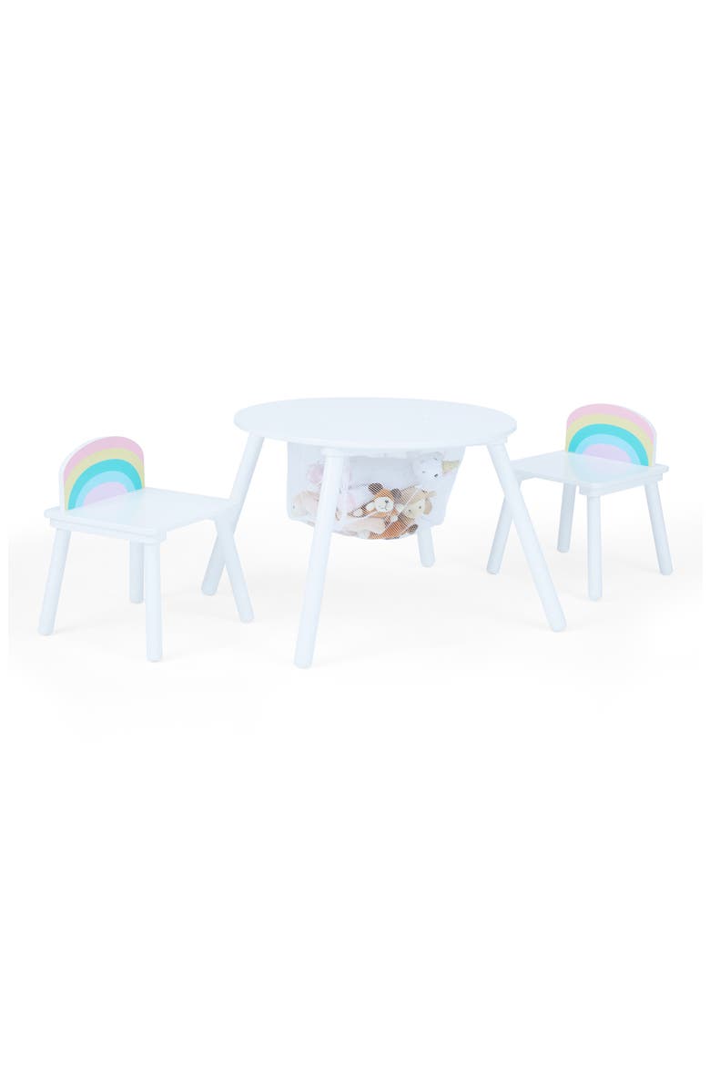 Fantasy Fields Rainbow Table & Chairs Set, Alternate, color, WHITE