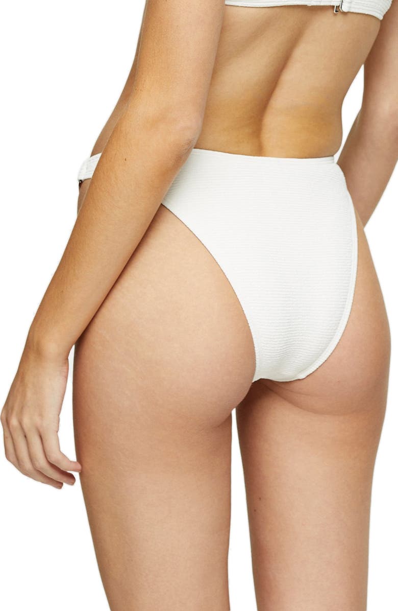 Topshop Crinkle Ring Bikini Bottoms, Alternate, color,
