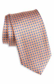 Neat Diamond Silk Jacquard Tie