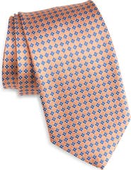 David Donahue Neat Diamond Silk Jacquard Tie