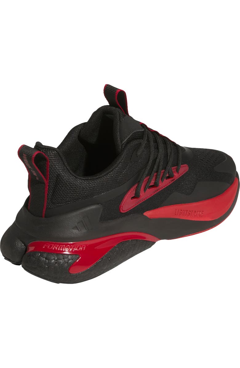 adidas Alphaboost v2 Team Colors Running Shoe, Alternate, color, Black/ Team Power Red/ White