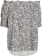 Adam Lippes Off the Shoulder High-Low Stretch Cotton Poplin Blouse