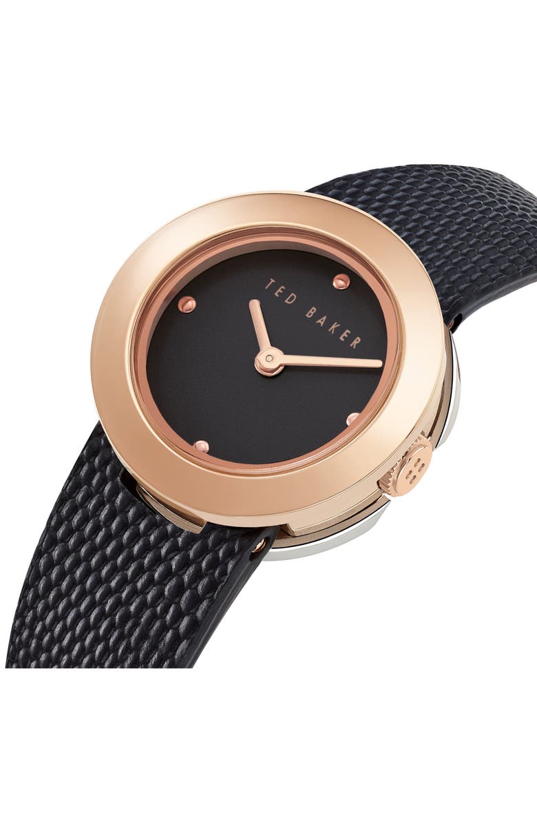 Ted Baker London Seerena Leather Strap Watch, 24mm, Alternate, color, 