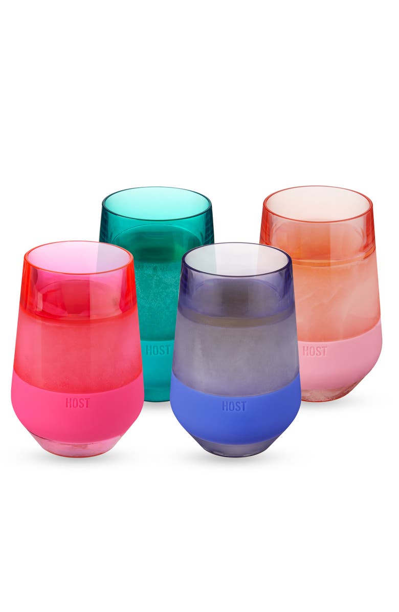 HOST Wine FREEZE XL Cooling Cup Set of 4, Main, color, Tinted