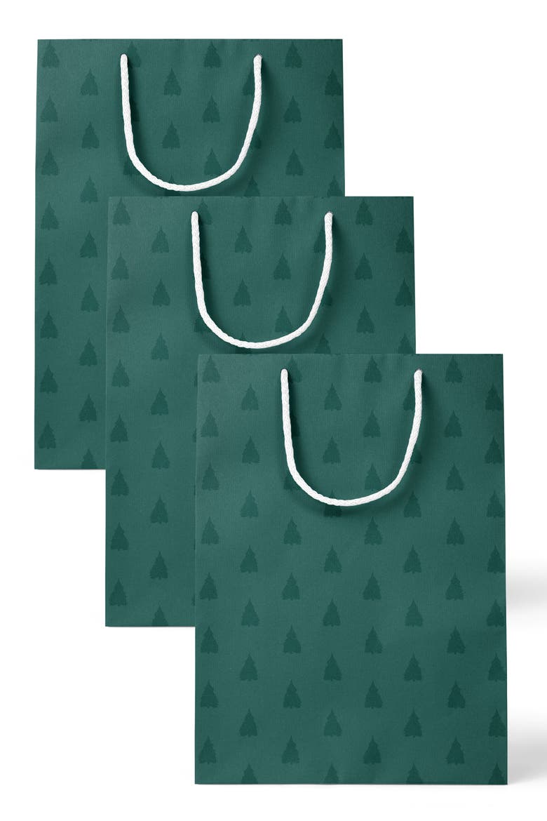 Trees Gift Bag Set of 3, Main, color, Green Trees