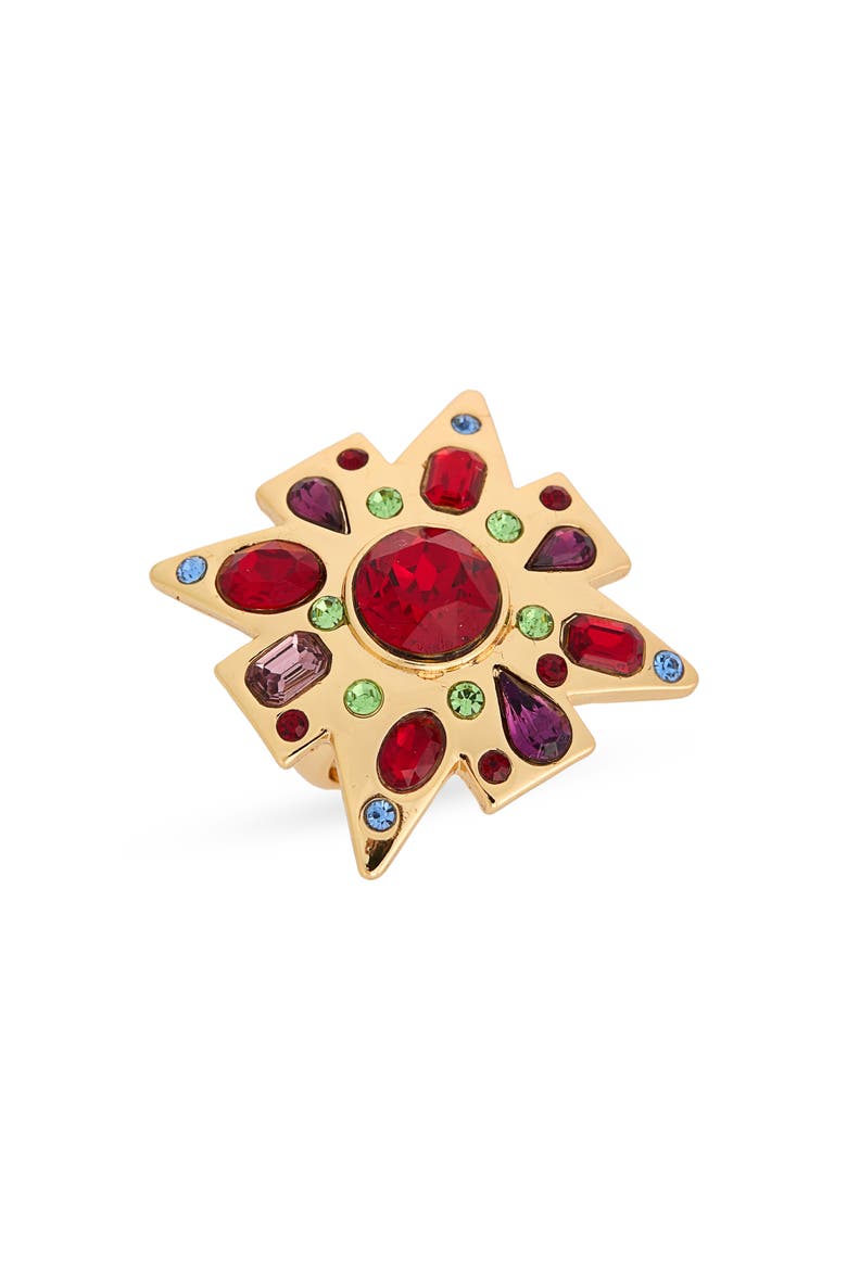 Maltese Cross Ring, Main, color, GOLD