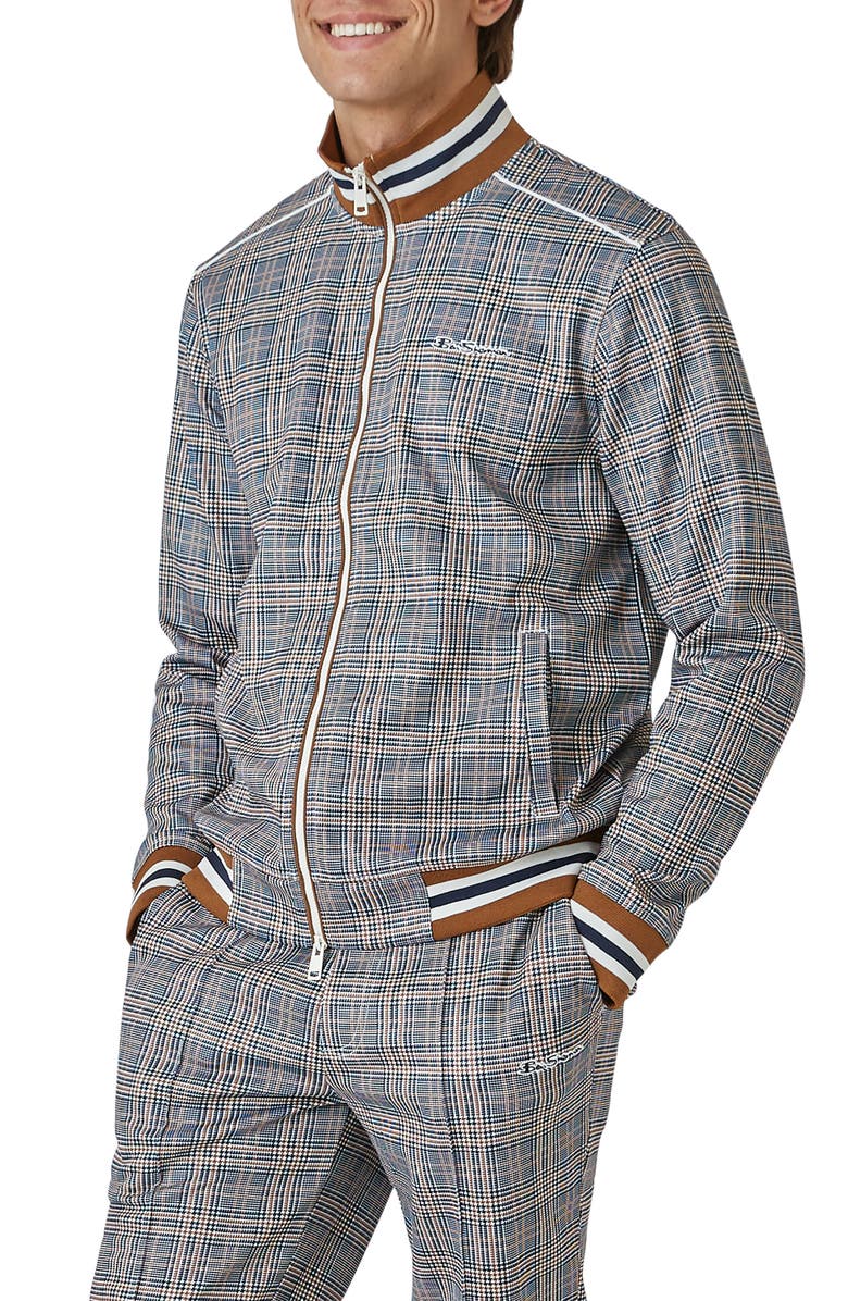 Ben Sherman Glen Plaid Track Jacket, Alternate, color,