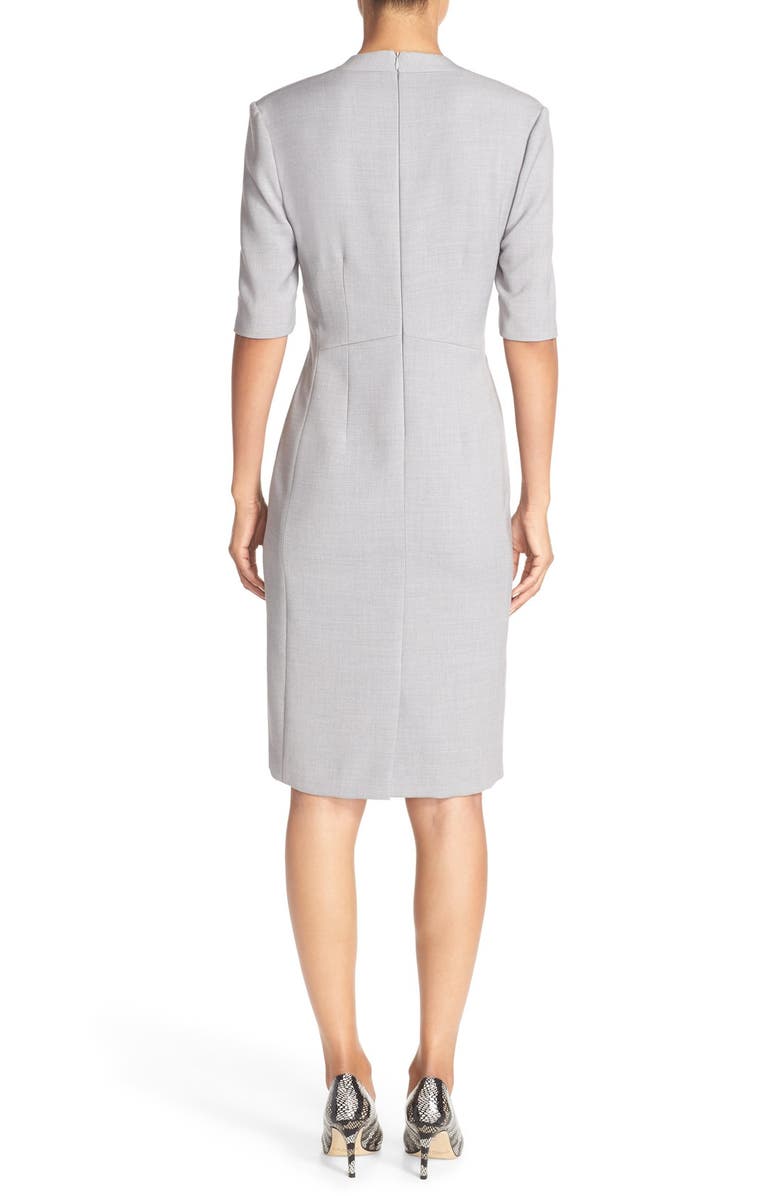 Tahari Mélange Woven Sheath Dress, Alternate, color,