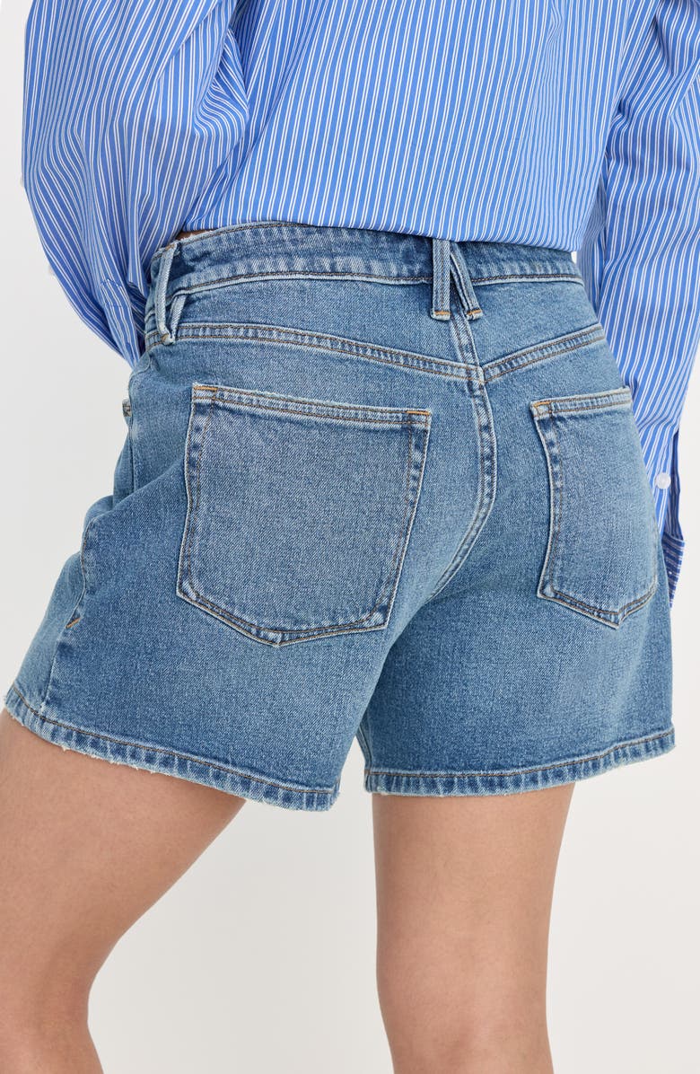 Good American Good Everyday Shorts, Alternate, color, Indigoi1102