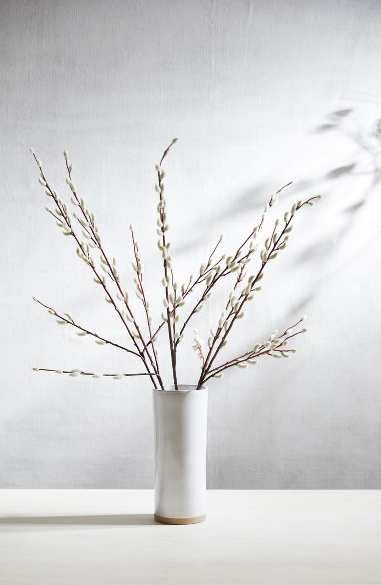 The White Company Set of 5 Faux Pussy Willow Branches, Alternate, color,