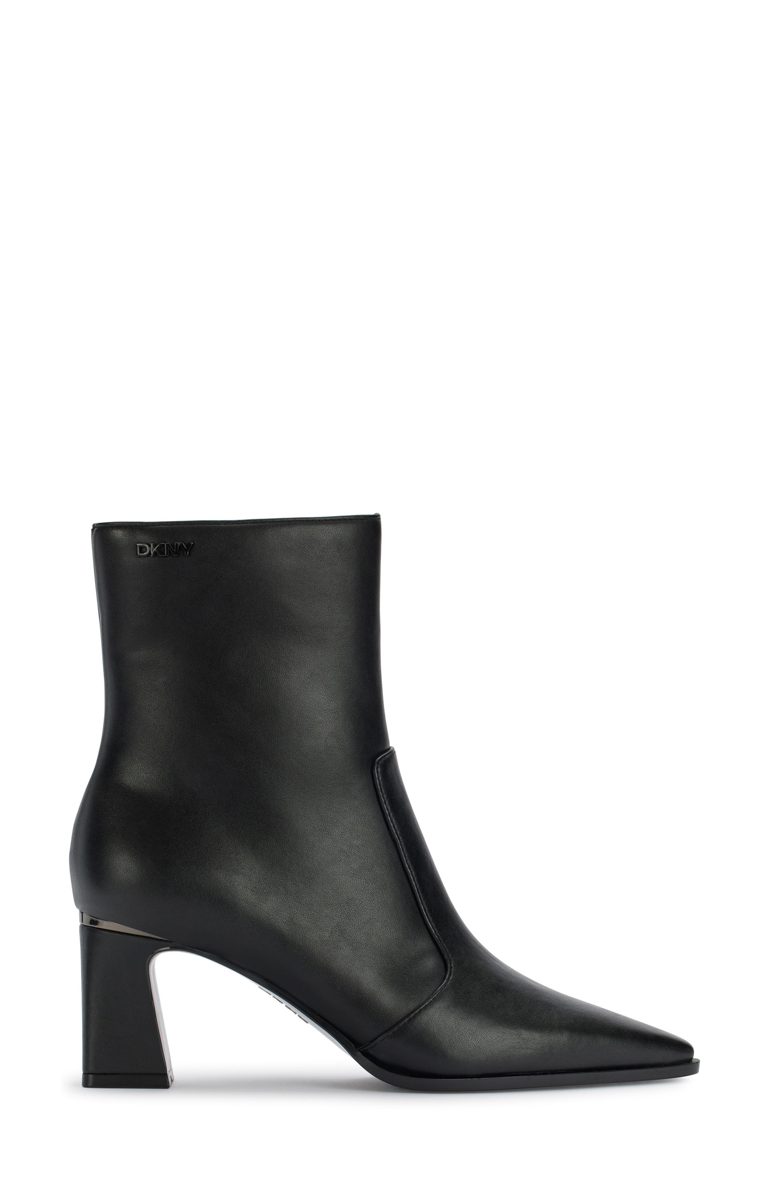 DKNY Sunny Pointed Toe Bootie, Alternate, color, Black