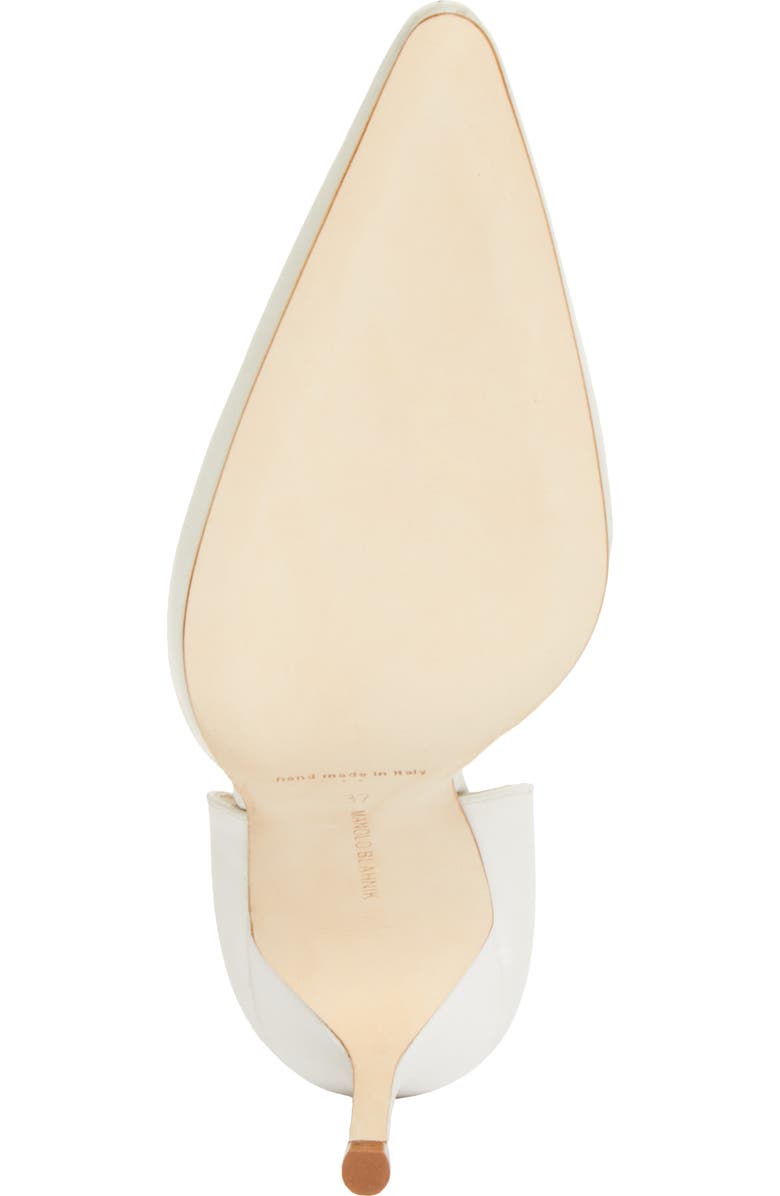Manolo Blahnik Taylerbinu Satin d'Orsay Pump, Alternate, color, Cream