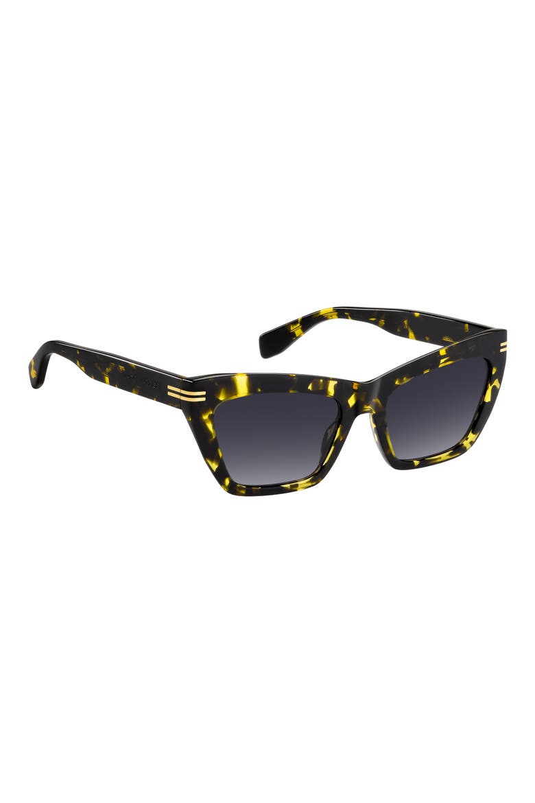 54mm Rectangular Sunglasses, Alternate, color, YELLOW