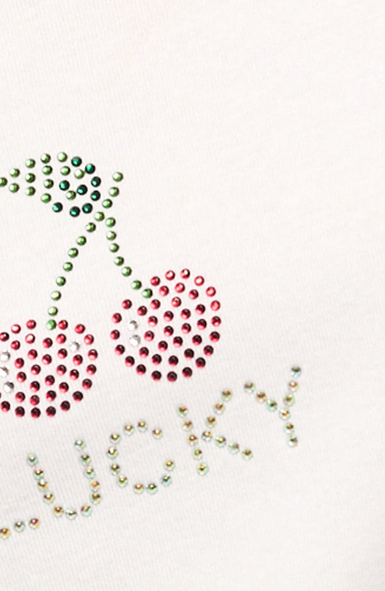 Lucky Brand Cherries Baby T-Shirt, Alternate, color, Bright White