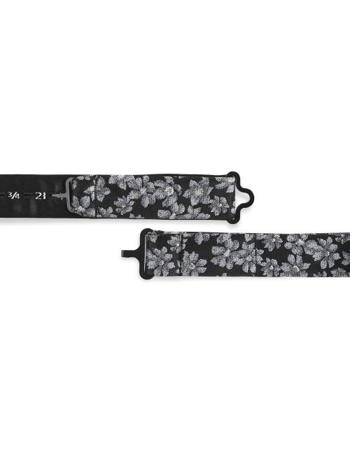 Synrgy By Dxl Big & Tall Flowers In Bloom Bow Tie In Black