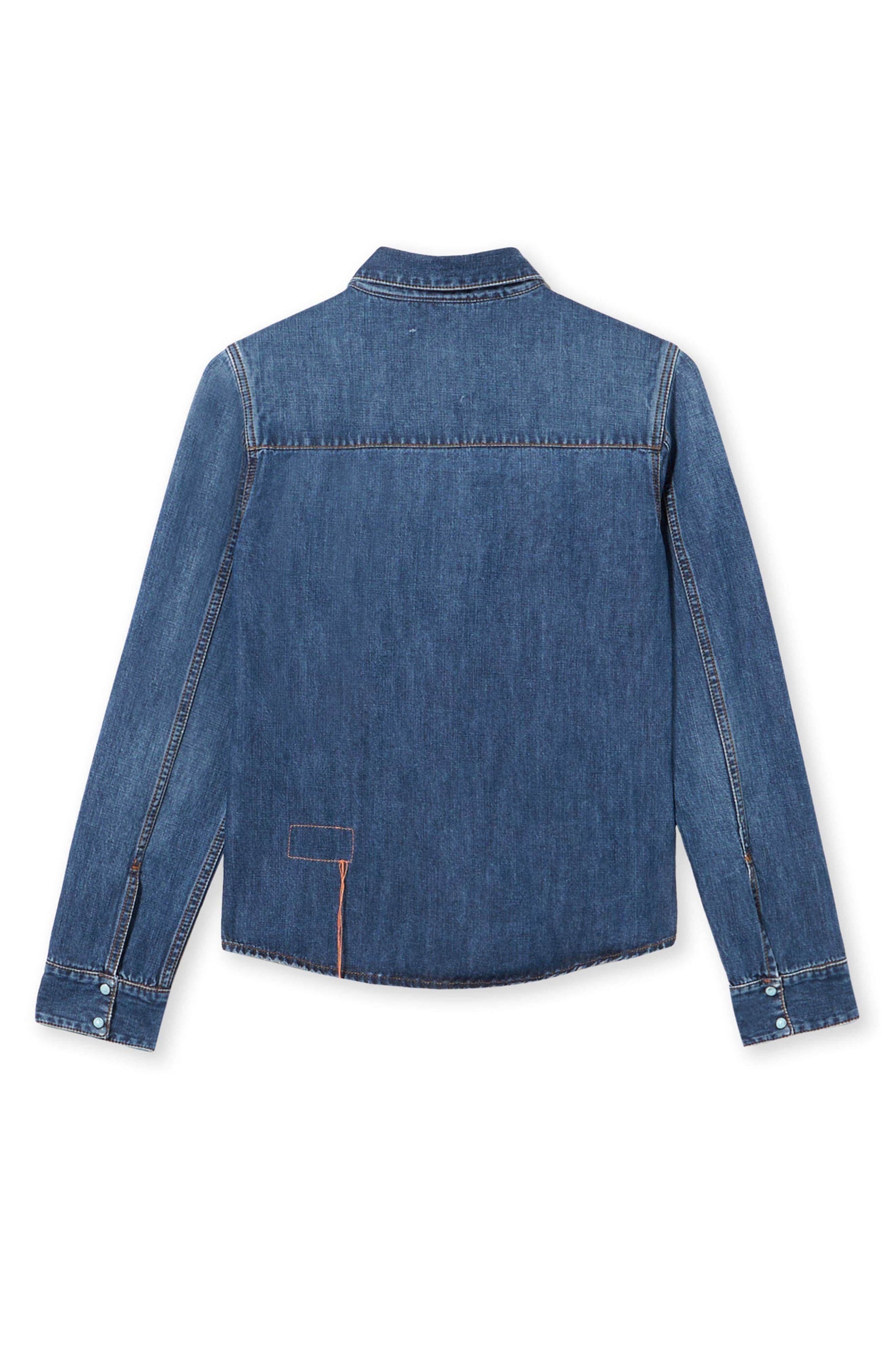 Brigitter Embroidered Denim Shirt - image 2