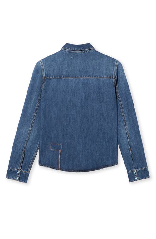 Fortela Brigitter Embroidered Denim Shirt In Multi