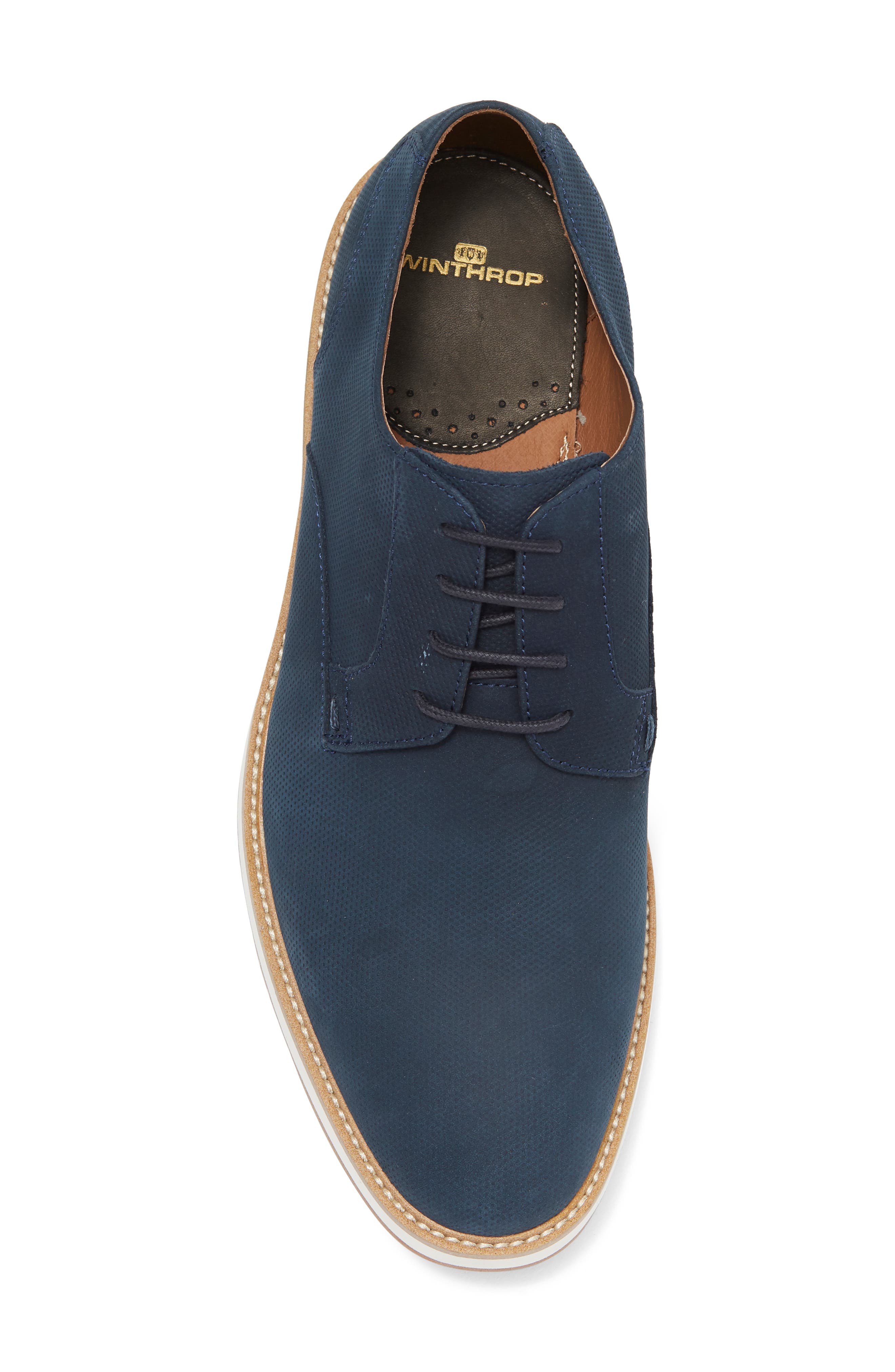 Pelton Suede Derby, Alternate, color, NAVY NUBUCK