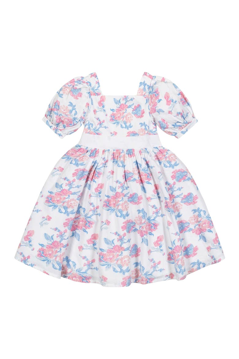 Girls' Organic Puff Sleeve Party Dress, Kids, Alternate, color, Bouquet Floral