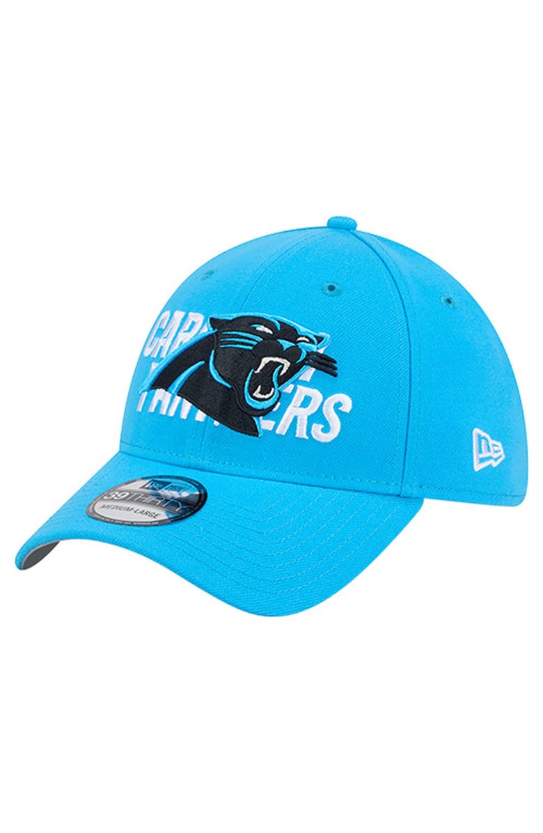New Era Men's New Era Blue Carolina Panthers Overlap Logo 39THIRTY Stretch Fit Hat, Main, color, Blue