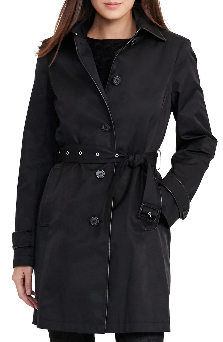 Lauren Ralph Lauren Trench Raincoat, Main, color,