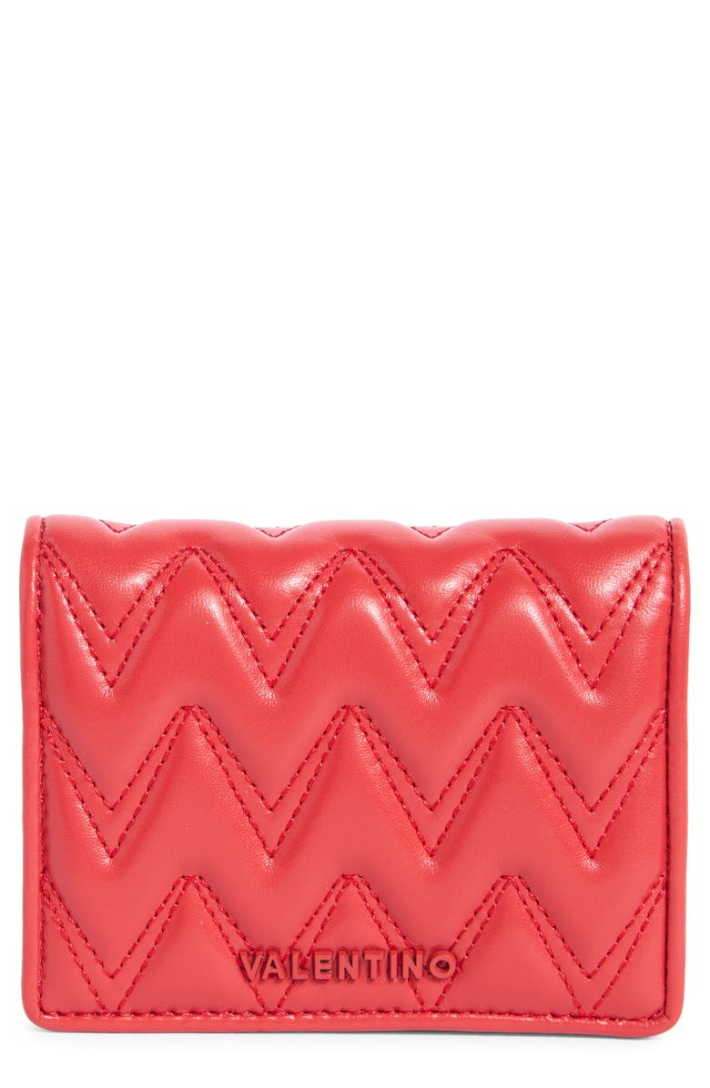 VALENTINO BY MARIO VALENTINO Nero Sauvage Quilted Wallet, Main, color,