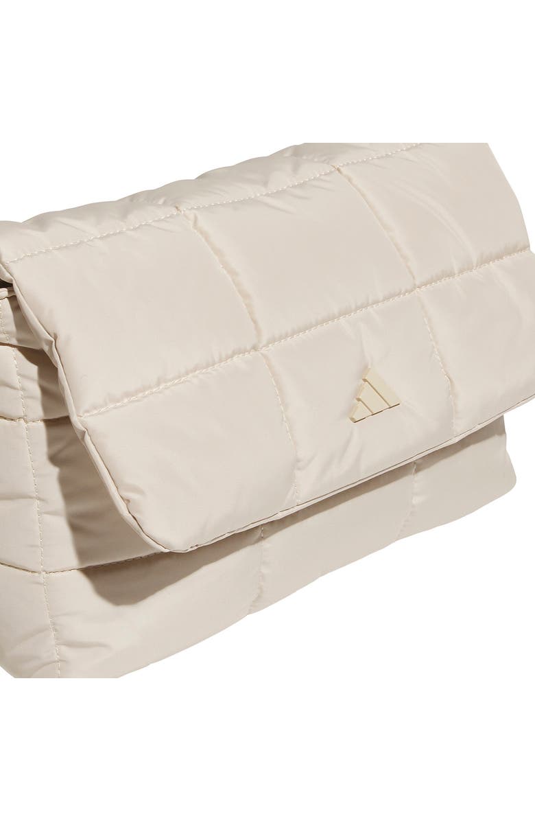 adidas Quilted Crossbody Bag, Main, color, Crystal Linen Beige