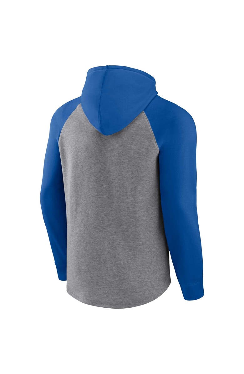 FANATICS Men's Fanatics Branded Heather Gray Buffalo Bills Favorite Arch Raglan Pullover Hoodie, Alternate, color, Heather Gray