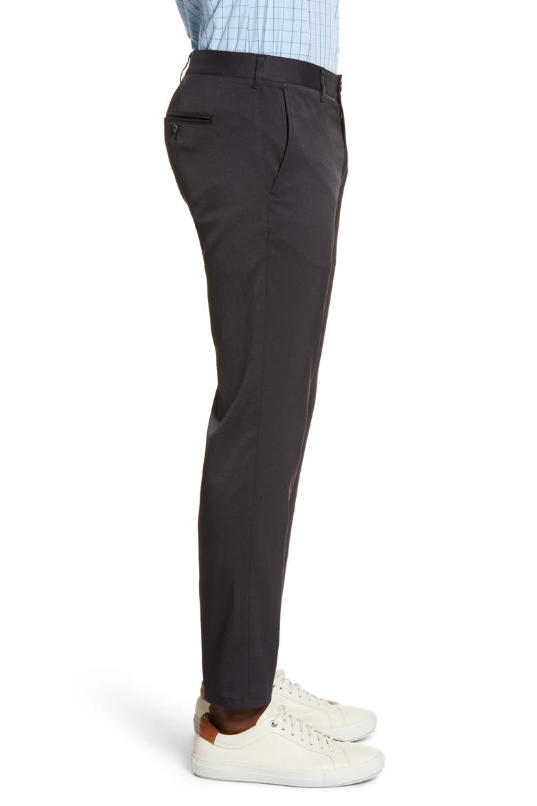 Baron Trim Fit Performance Chino Pants, Alternate, color, BLACK SOLID