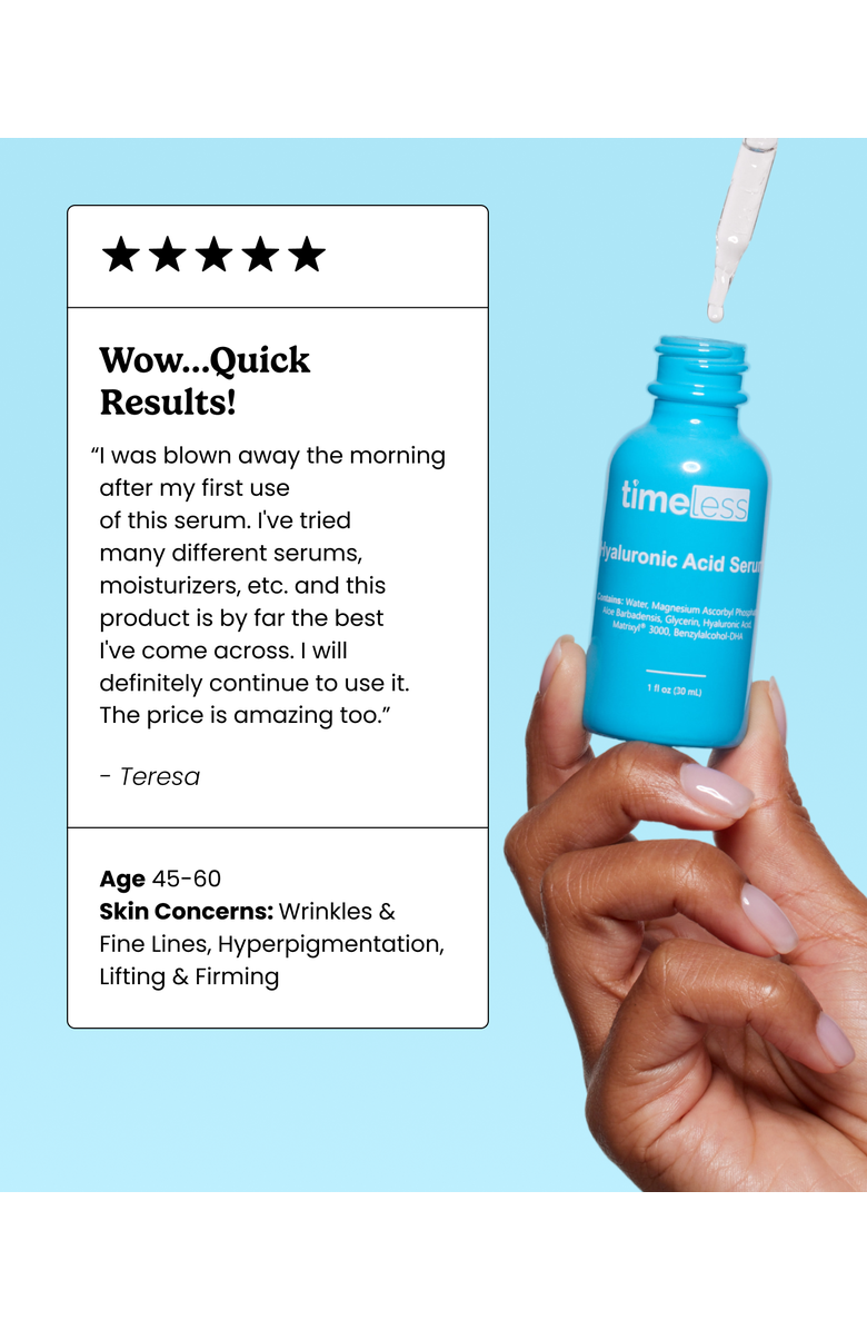 Timeless Skin Care Hyaluronic Acid Vitamin C Serum, Alternate, color, 4Oz