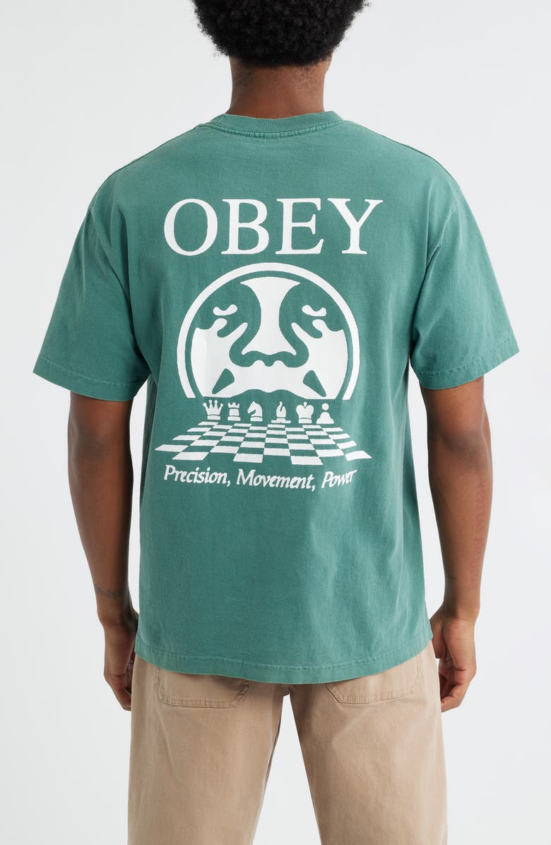 Obey Precision Graphic T-Shirt, Alternate, color, Pigment Ra