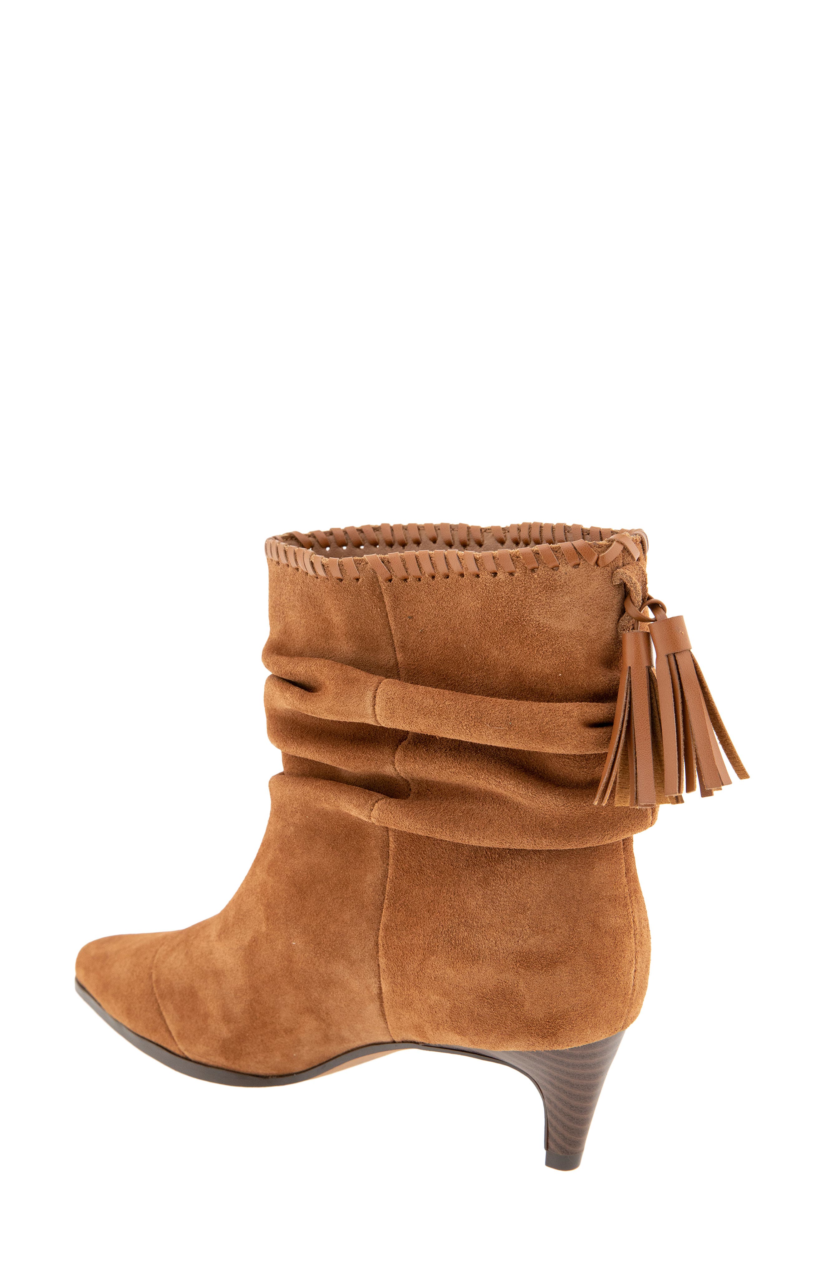 Jose Cap Toe Slouch Bootie, Alternate, color, CARAMEL