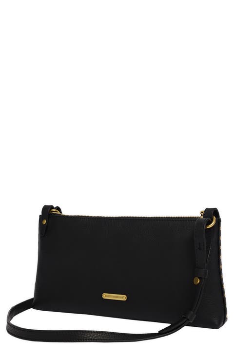 Darren Zip Top Leather Crossbody Bag