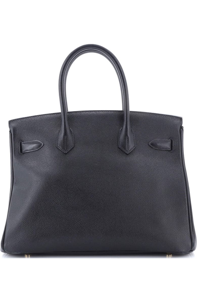 Pre-Owned Hermes Birkin Handbag Black Epsom with Gold Hardware 30, Alternate, color, Noir